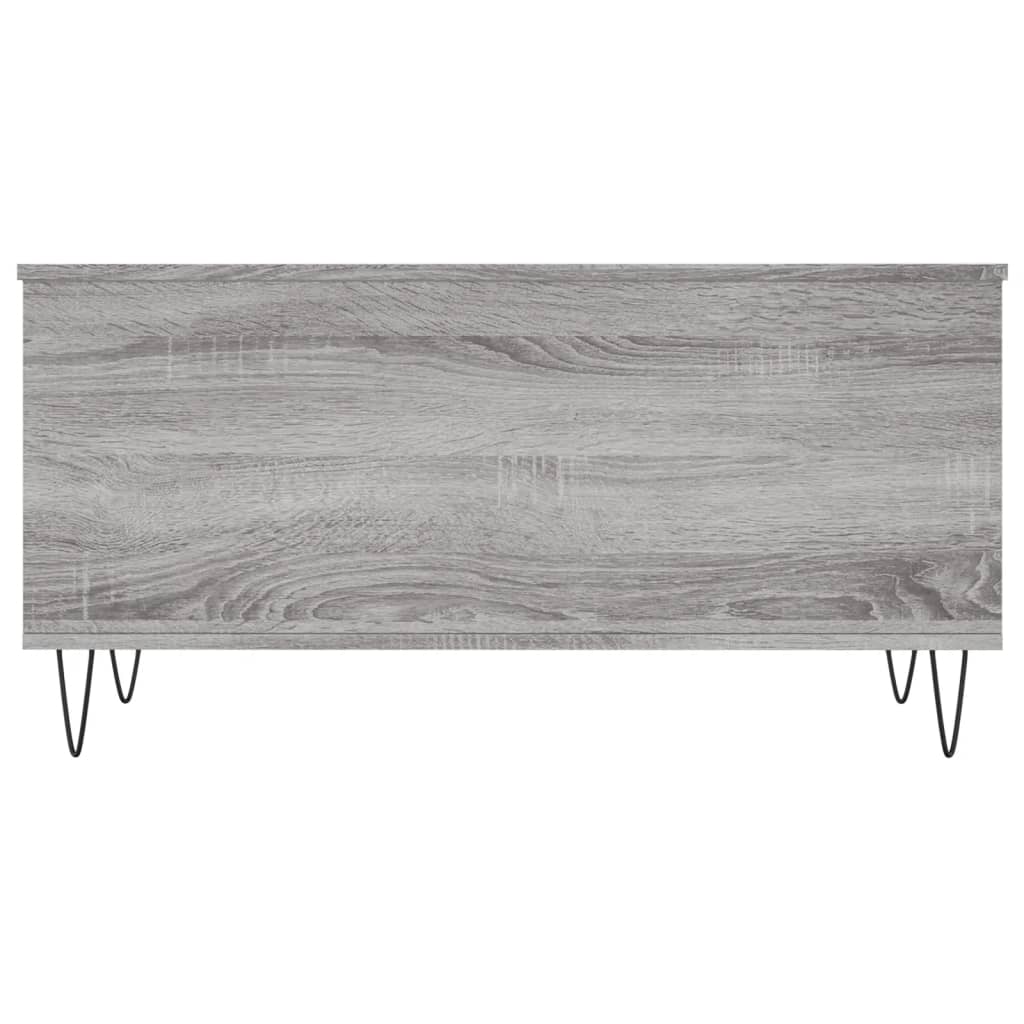 Sonoma grauer Couchtisch 90x44,5x45 cm Holzwerkstoff