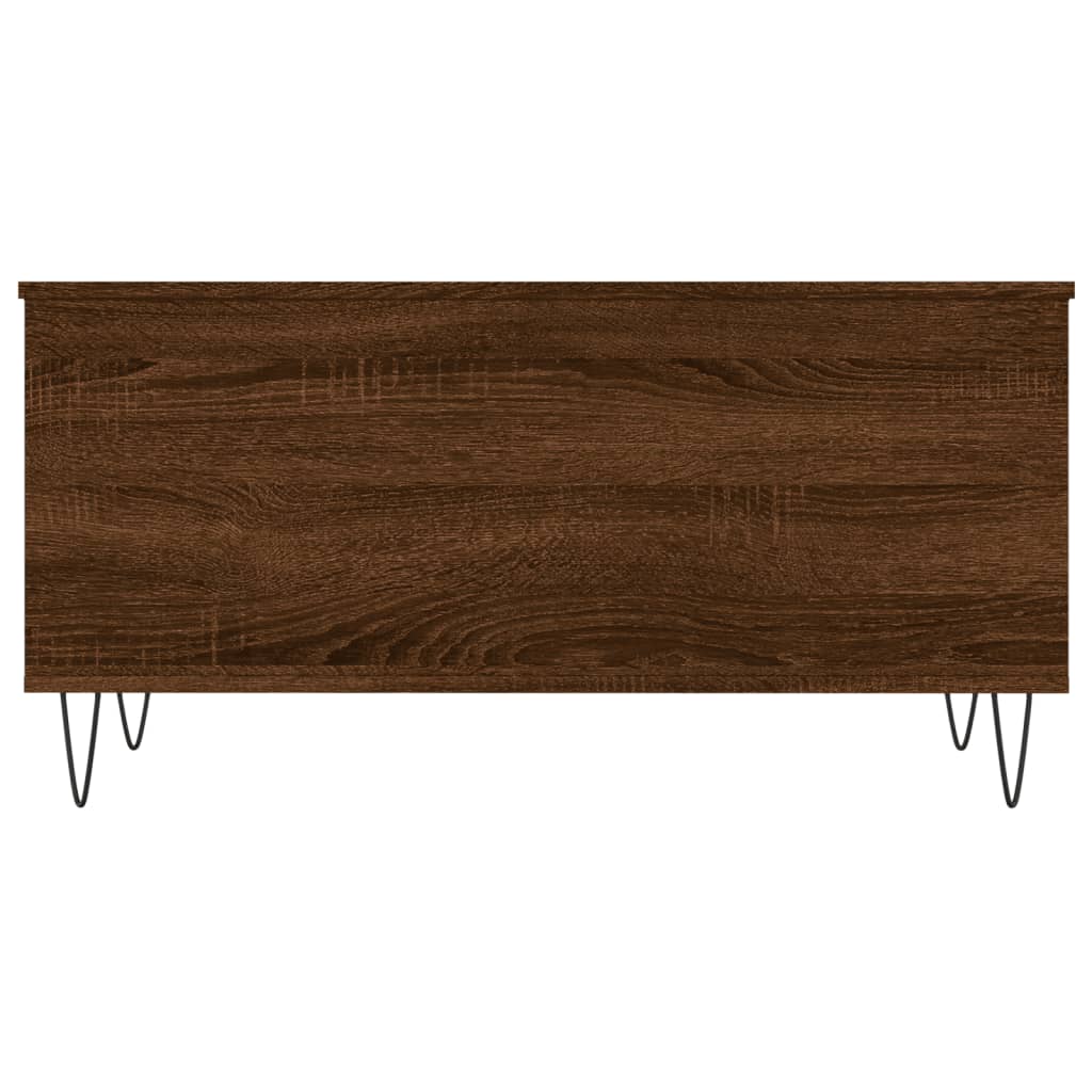 Table basse Chêne marron 90x44,5x45 cm Bois d'ingénierie