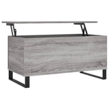 Sonoma grauer Couchtisch 90x44,5x45 cm Holzwerkstoff