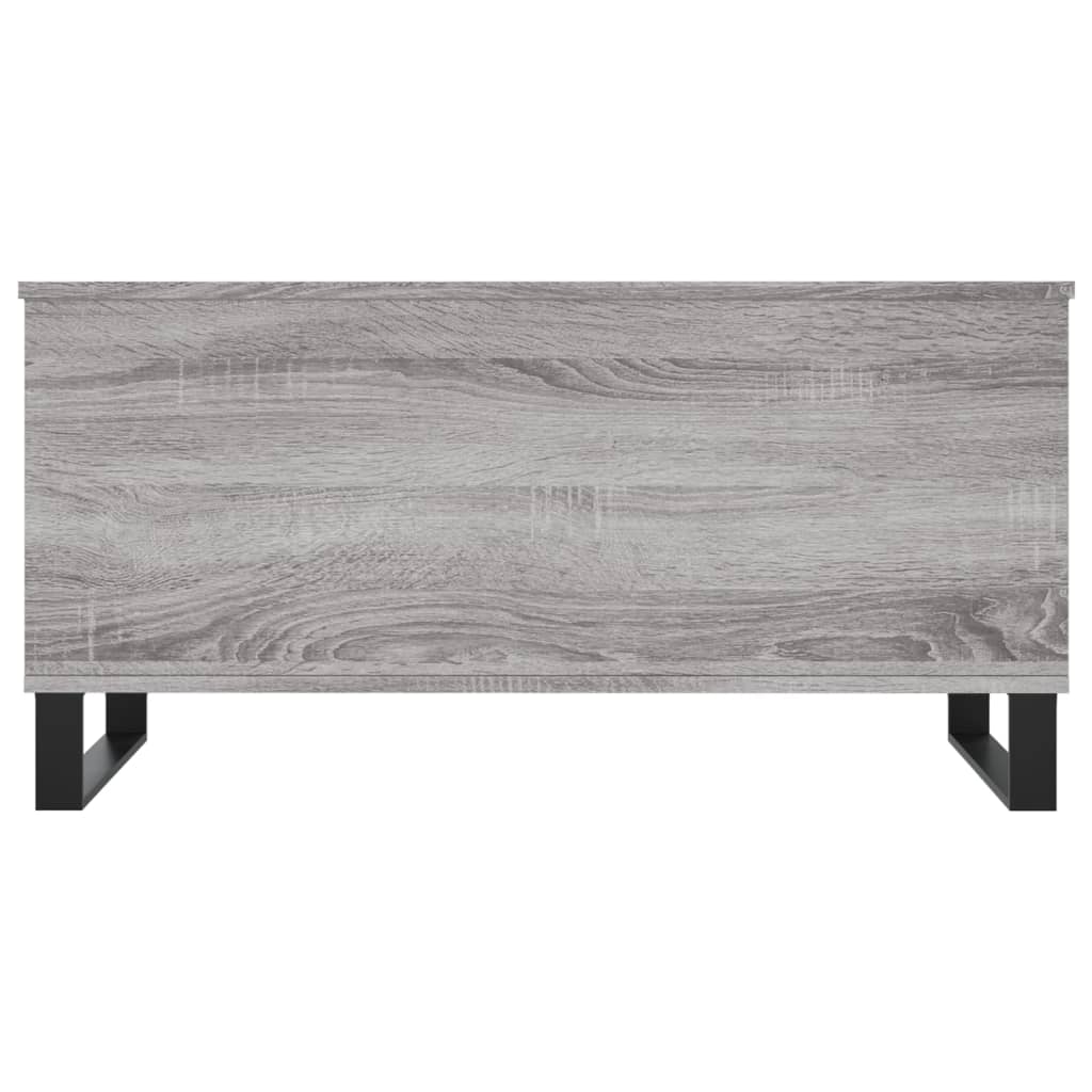 Sonoma grauer Couchtisch 90x44,5x45 cm Holzwerkstoff