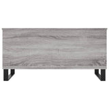 Sonoma grauer Couchtisch 90x44,5x45 cm Holzwerkstoff