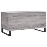 Sonoma grauer Couchtisch 90x44,5x45 cm Holzwerkstoff