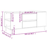 Weißer Couchtisch 102x44,5x50 cm, Holzwerkstoff