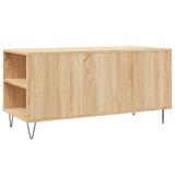 Table basse chêne sonoma 102x44,5x50 cm bois d'ingénierie