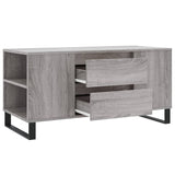 Table basse sonoma gris 102x44,5x50 cm bois d'ingénierie