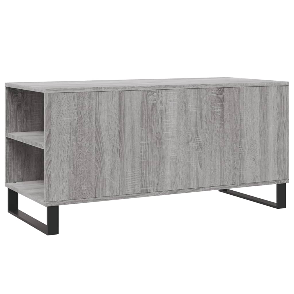 Table basse sonoma gris 102x44,5x50 cm bois d'ingénierie