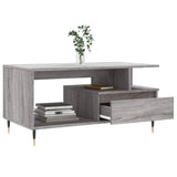 Sonoma grauer Couchtisch 90x49x45 cm Holzwerkstoff