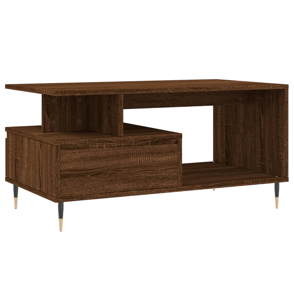 Couchtisch Braune Eiche 90x49x45 cm Holzwerkstoff