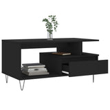 Couchtisch Schwarz 90x49x45 cm Holzwerkstoff