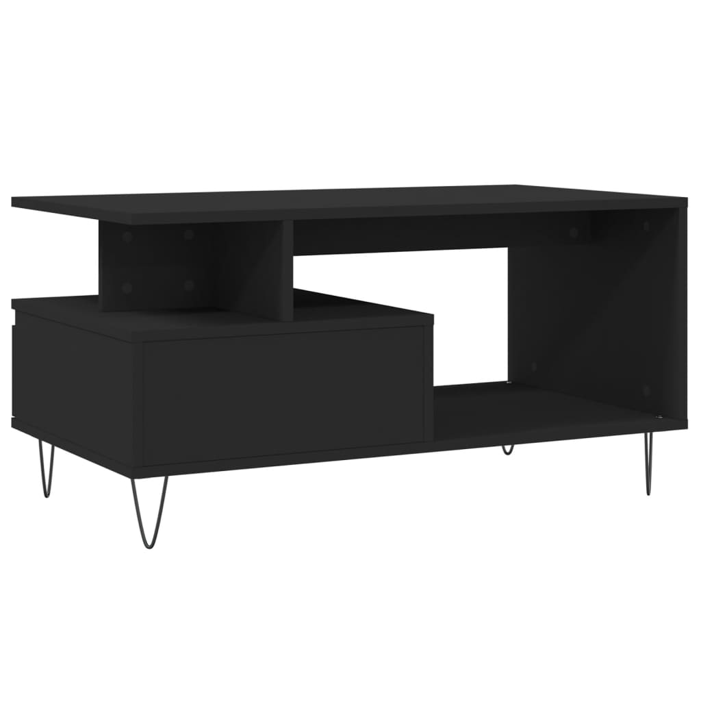 Couchtisch Schwarz 90x49x45 cm Holzwerkstoff