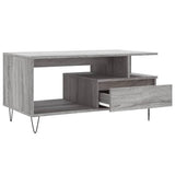 Sonoma coffee table gray 90x49x45 cm Engineered wood