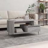 Sonoma coffee table gray 90x49x45 cm Engineered wood