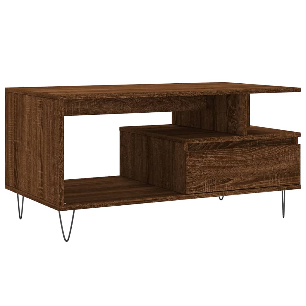 Couchtisch Braune Eiche 90x49x45 cm Holzwerkstoff