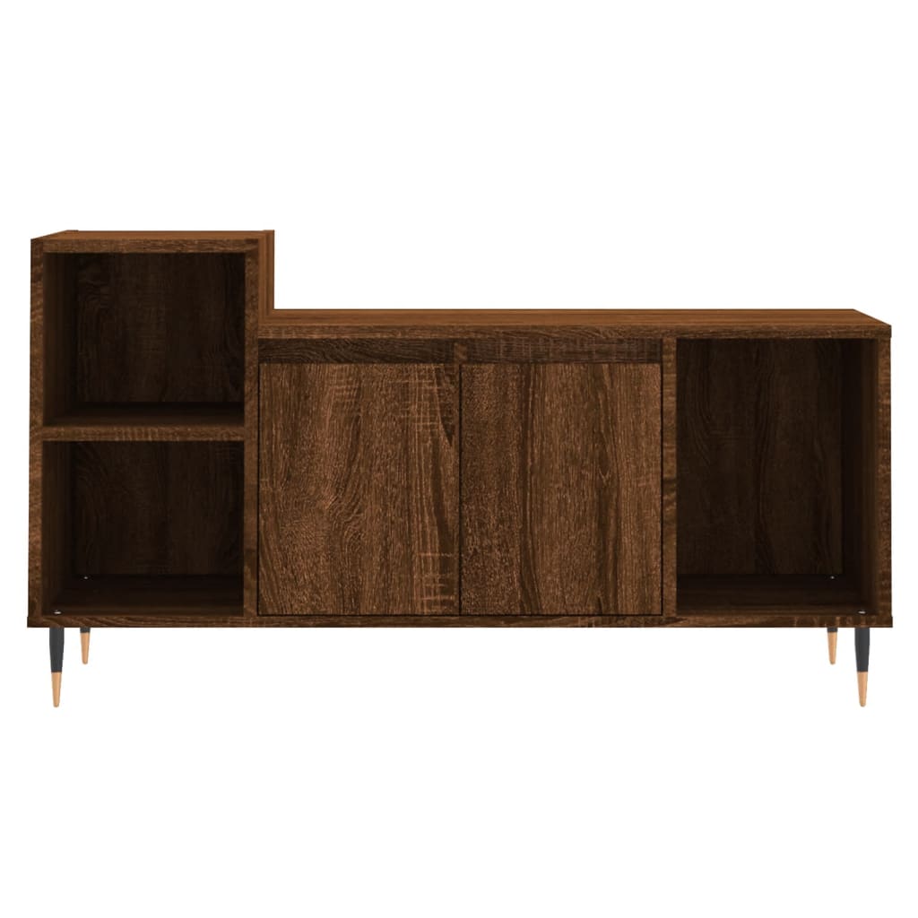 Meuble TV Chêne marron 100x35x55 cm Bois d'ingénierie