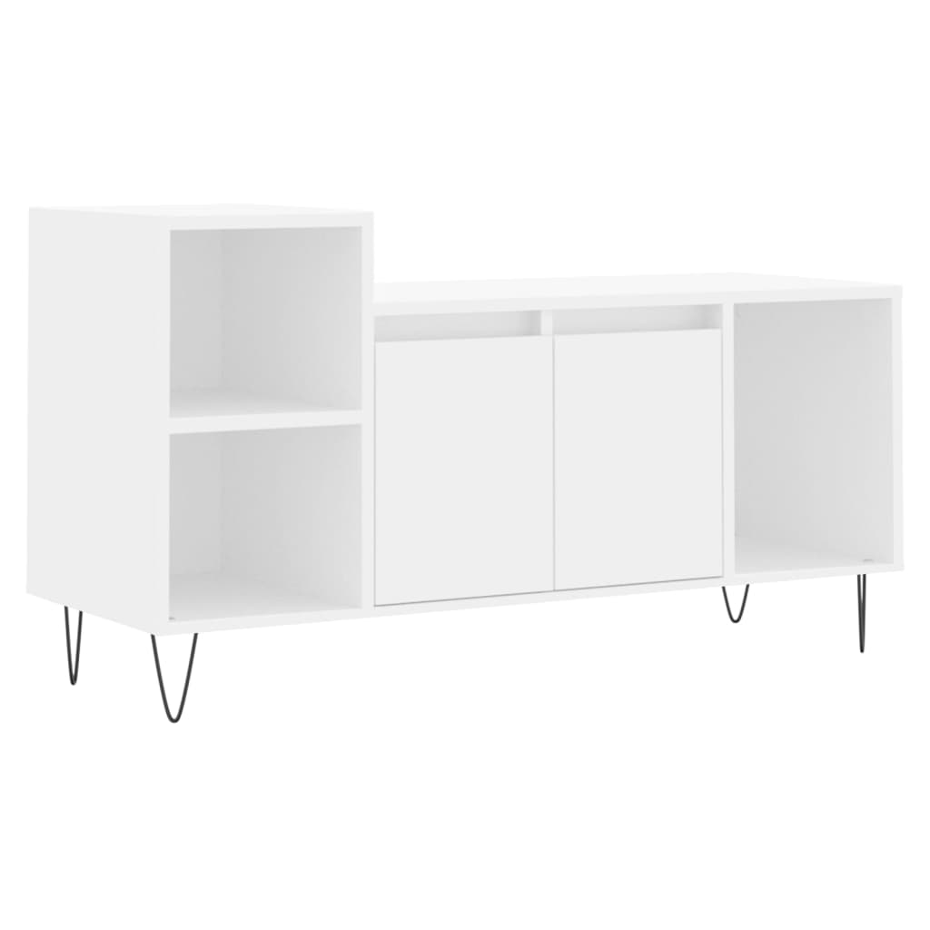 Meuble TV Blanc 100x35x55 cm Bois d'ingénierie