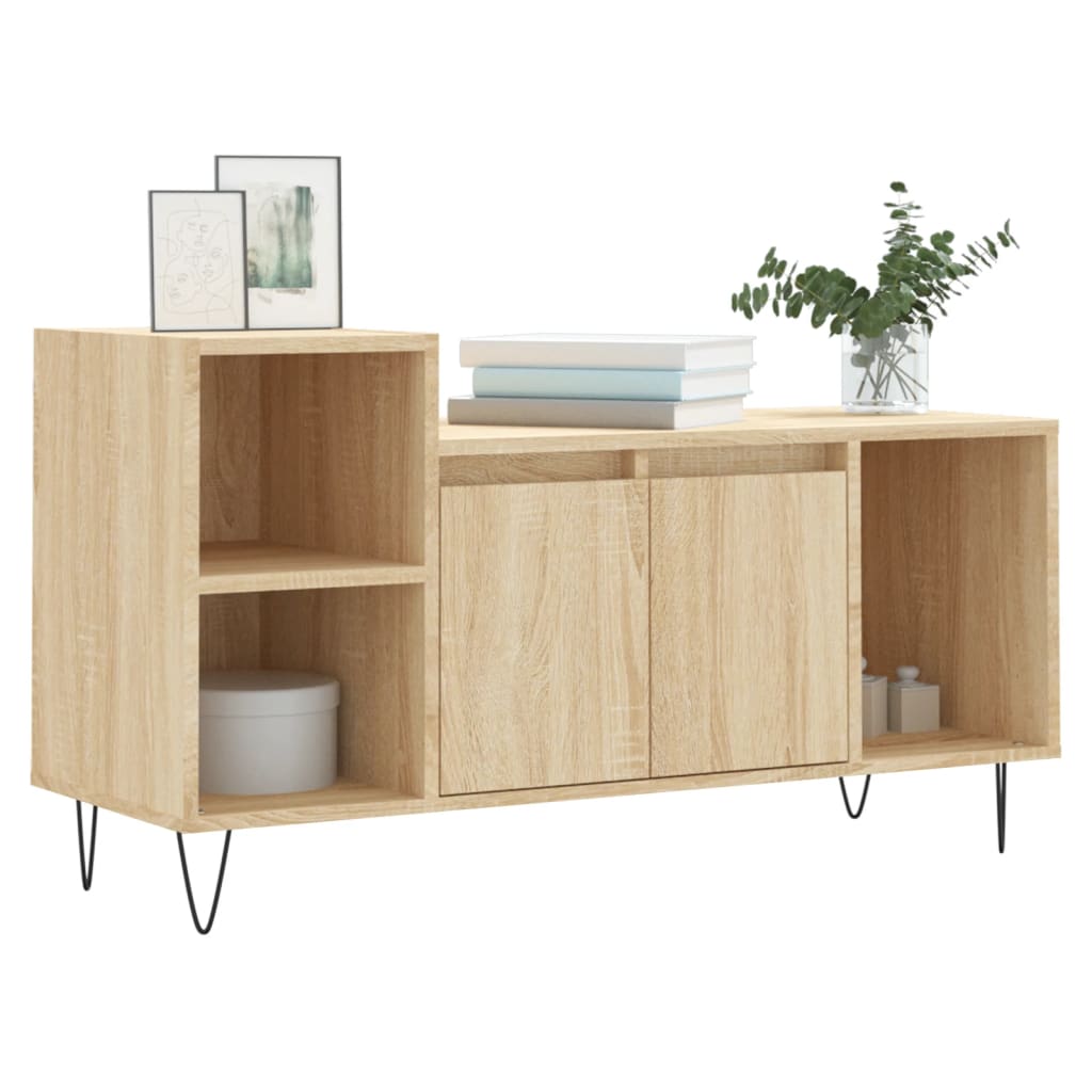 Meuble TV Chêne sonoma 100x35x55 cm Bois d'ingénierie