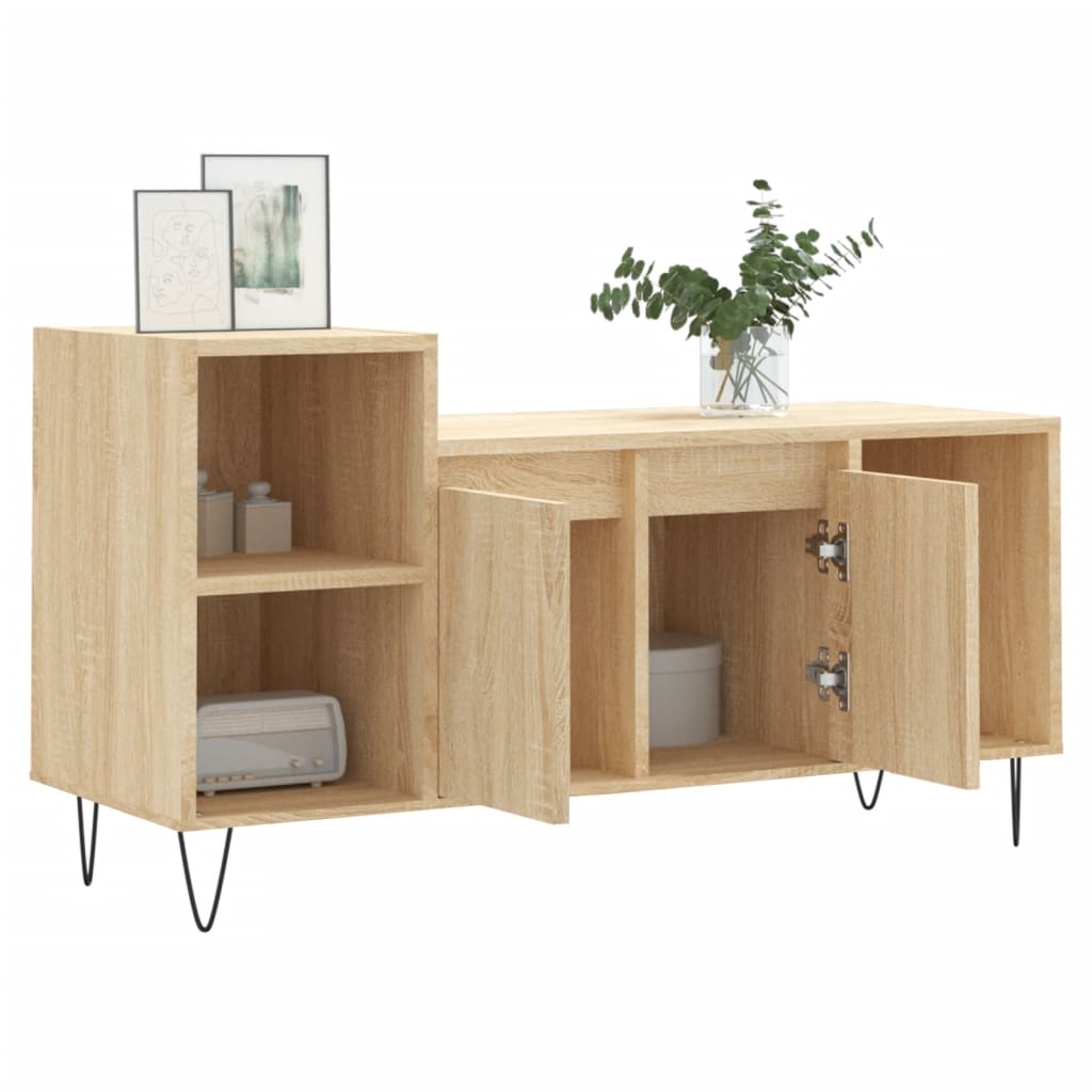 Meuble TV Chêne sonoma 100x35x55 cm Bois d'ingénierie