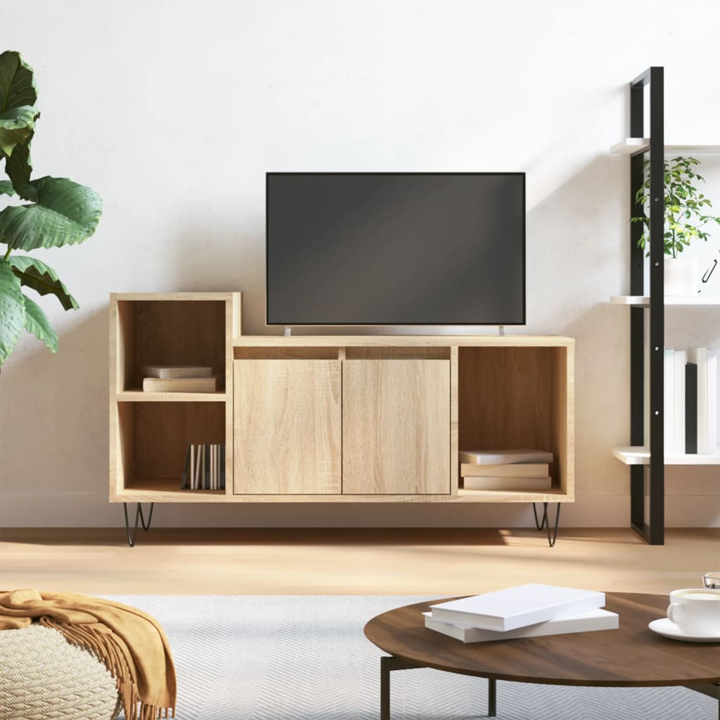 Meuble TV Chêne sonoma 100x35x55 cm Bois d'ingénierie