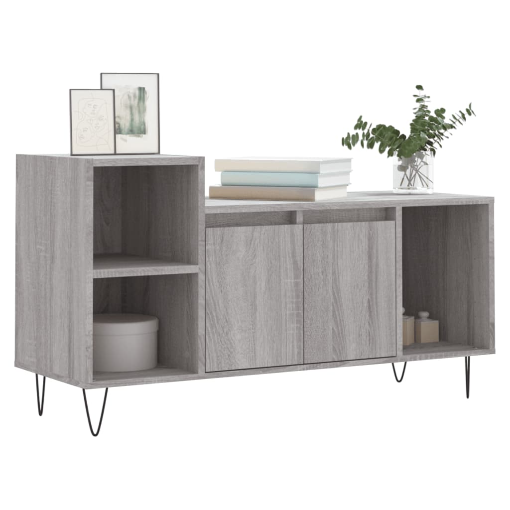 Meuble TV Sonoma gris 100x35x55 cm Bois d'ingénierie