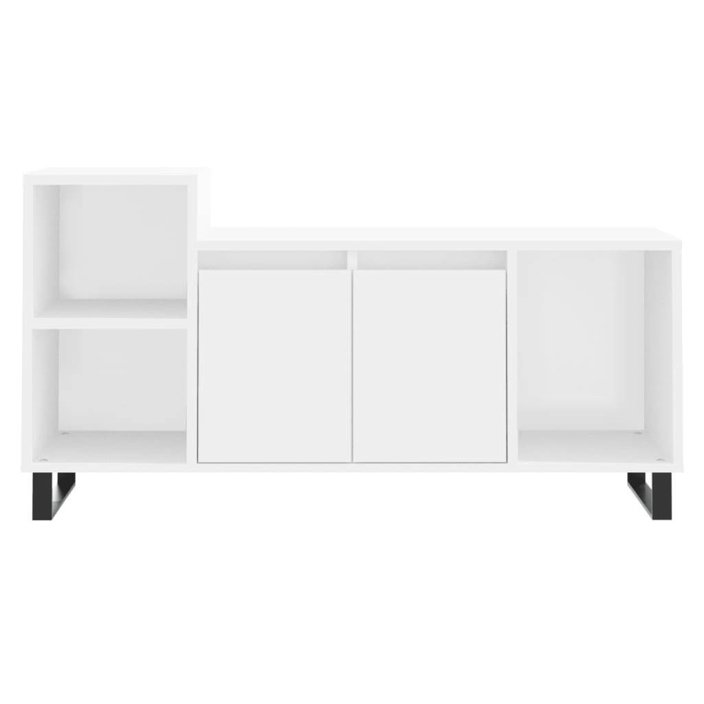 Meuble TV Blanc 100x35x55 cm Bois d'ingénierie