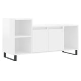 Meuble TV Blanc brillant 100x35x55 cm Bois d'ingénierie