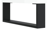 Meuble TV Blanc brillant 100x35x55 cm Bois d'ingénierie