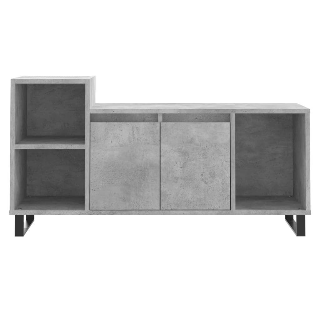 Meuble TV Gris béton 100x35x55 cm Bois d'ingénierie