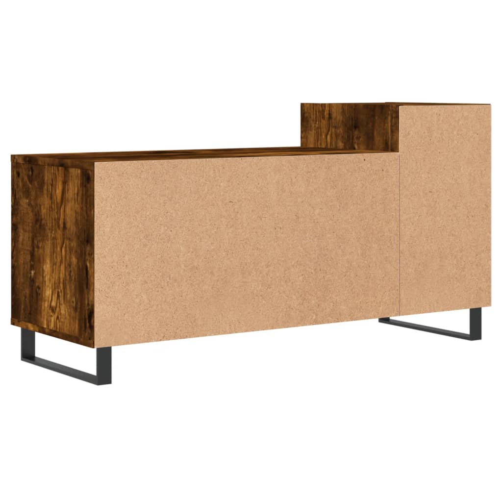 Meuble TV Chêne fumé 100x35x55 cm Bois d'ingénierie