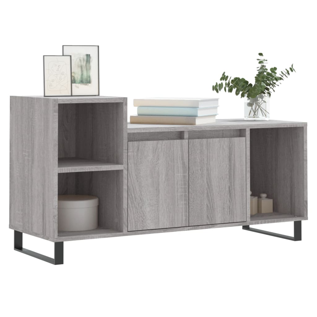 Meuble TV Sonoma gris 100x35x55 cm Bois d'ingénierie