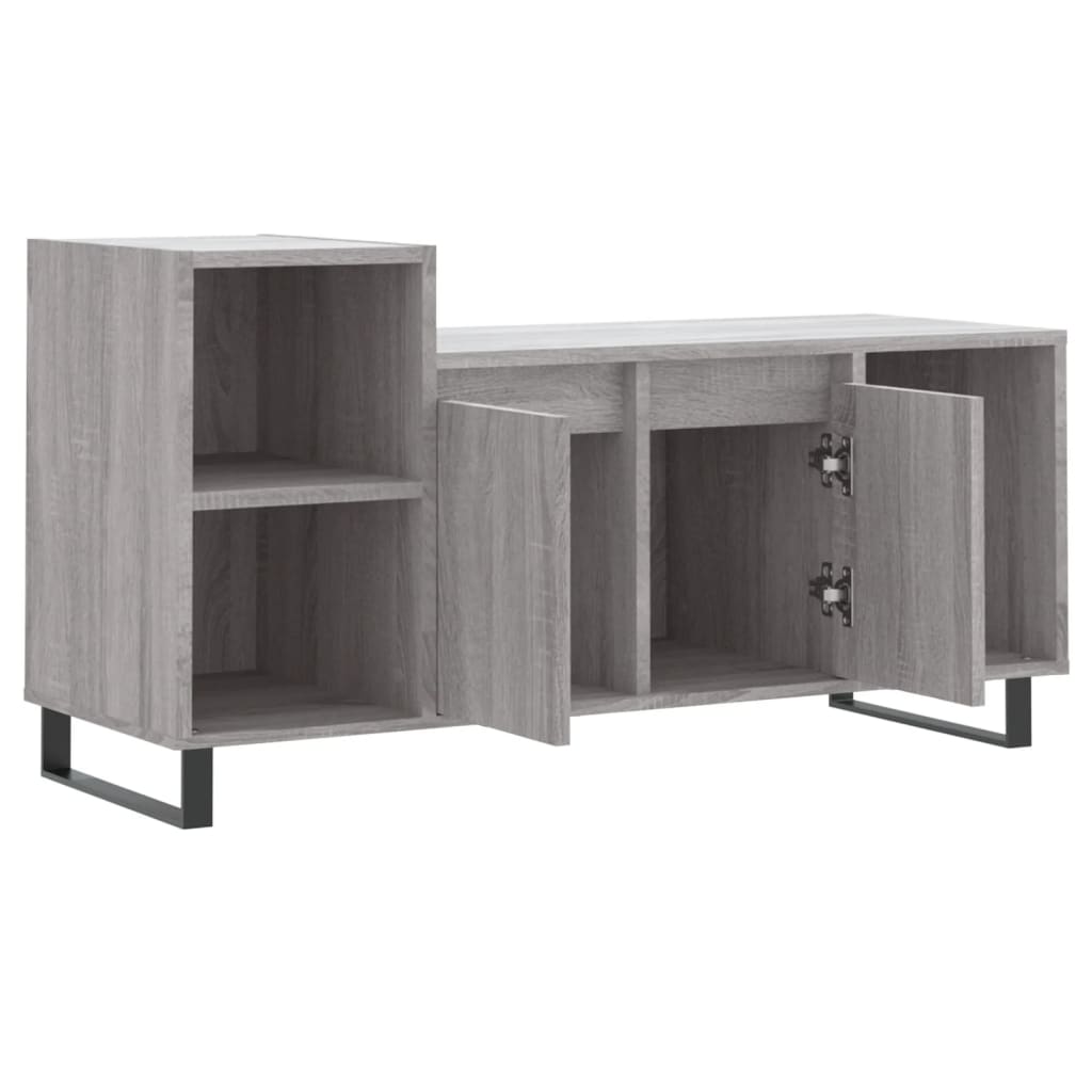 Meuble TV Sonoma gris 100x35x55 cm Bois d'ingénierie