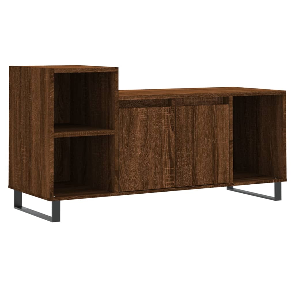 Meuble TV Chêne marron 100x35x55 cm Bois d'ingénierie