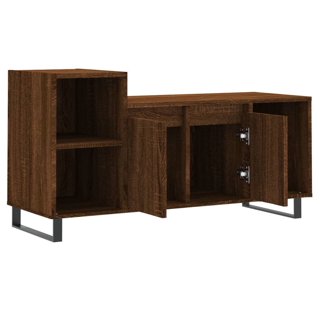 Meuble TV Chêne marron 100x35x55 cm Bois d'ingénierie