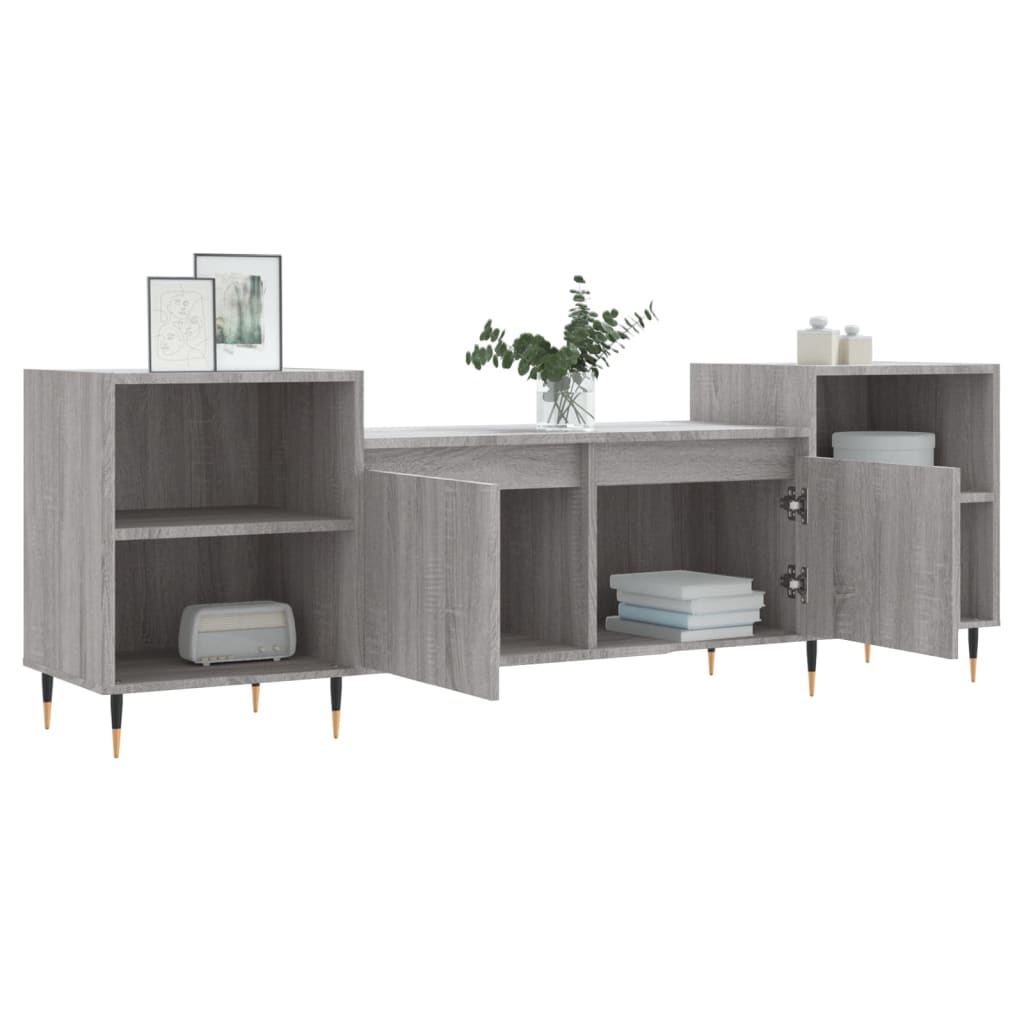 Meuble TV Sonoma gris 160x35x55 cm Bois d'ingénierie