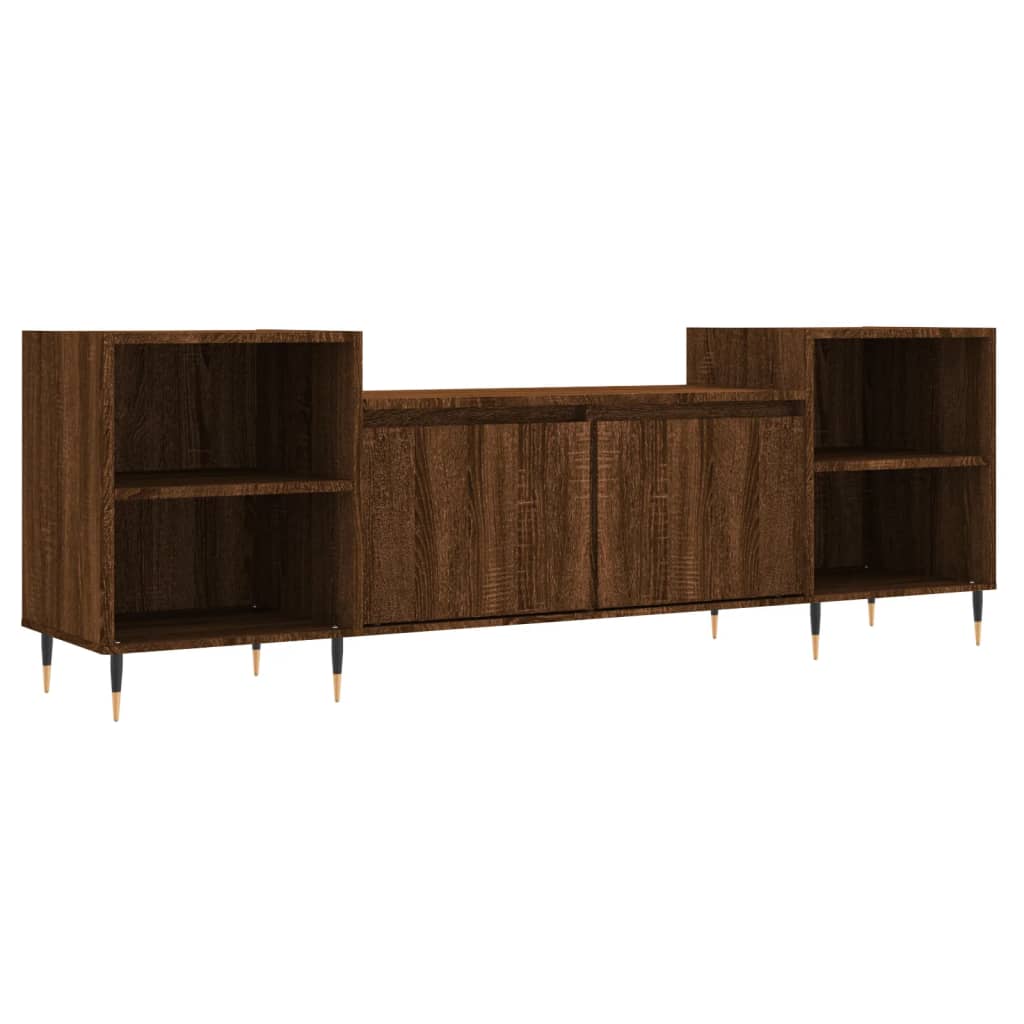 Meuble TV Chêne marron 160x35x55 cm Bois d'ingénierie