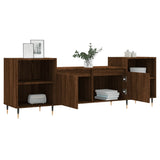 Meuble TV Chêne marron 160x35x55 cm Bois d'ingénierie