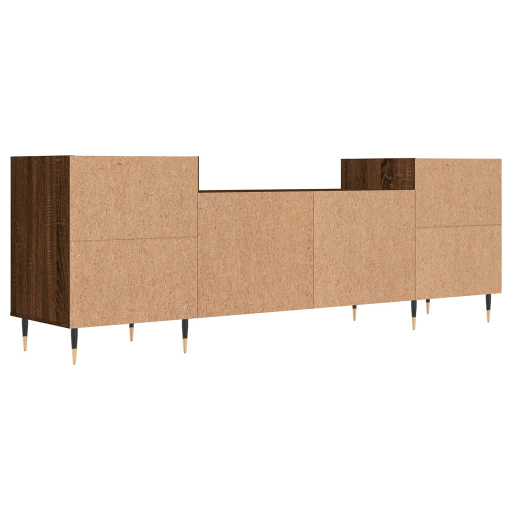 Meuble TV Chêne marron 160x35x55 cm Bois d'ingénierie