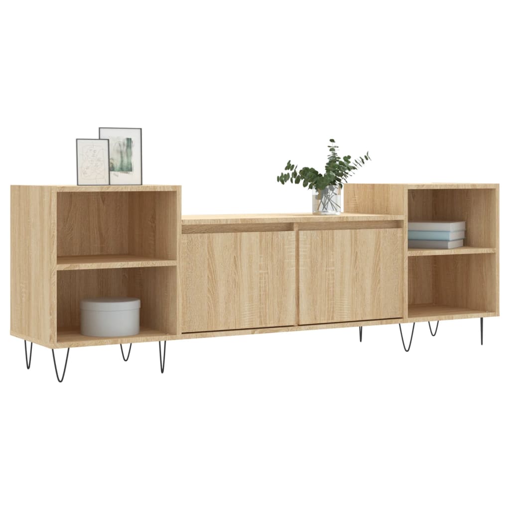 Meuble TV Chêne sonoma 160x35x55 cm Bois d'ingénierie