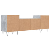 Meuble TV Gris béton 160x35x55 cm Bois d'ingénierie