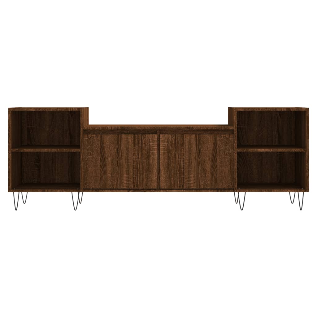 Meuble TV Chêne marron 160x35x55 cm Bois d'ingénierie