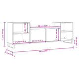 Meuble TV Blanc brillant 160x35x55 cm Bois d'ingénierie