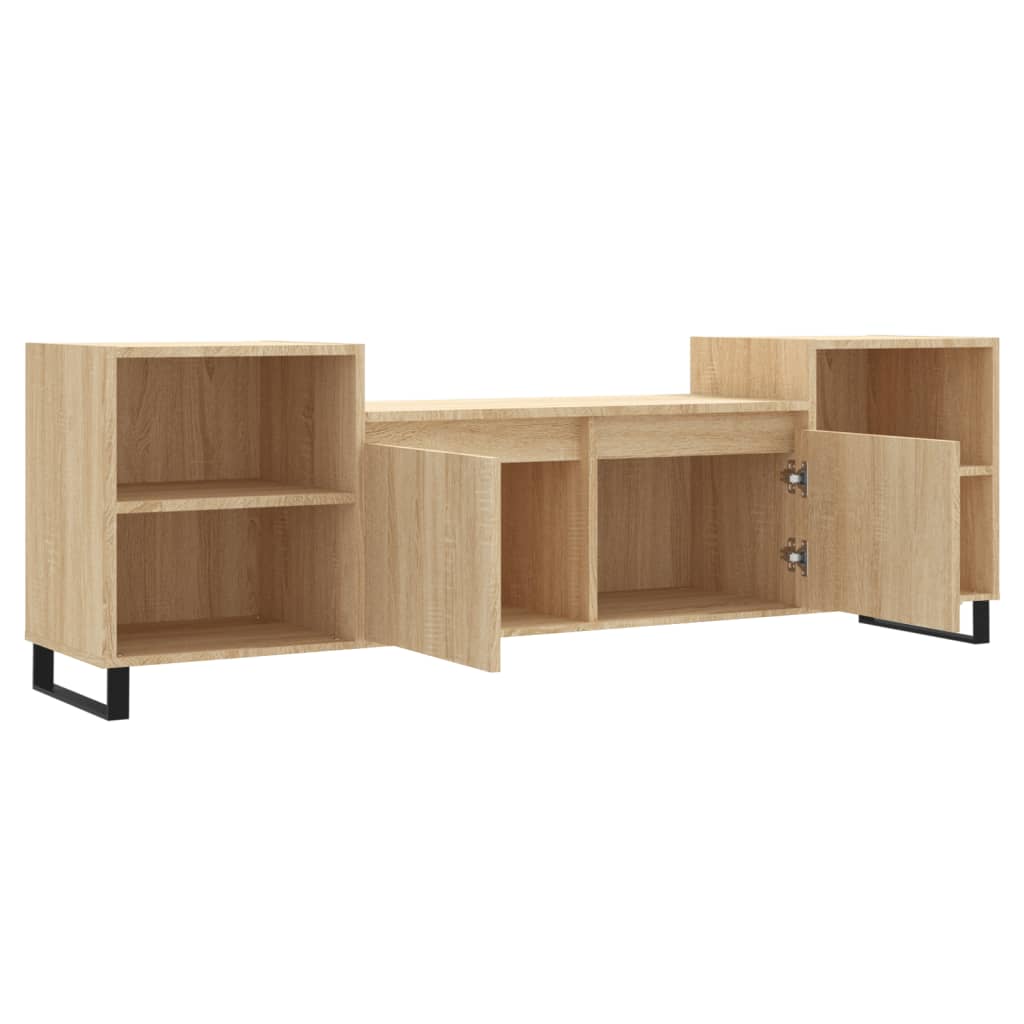 Meuble TV Chêne sonoma 160x35x55 cm Bois d'ingénierie