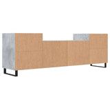 Meuble TV Gris béton 160x35x55 cm Bois d'ingénierie