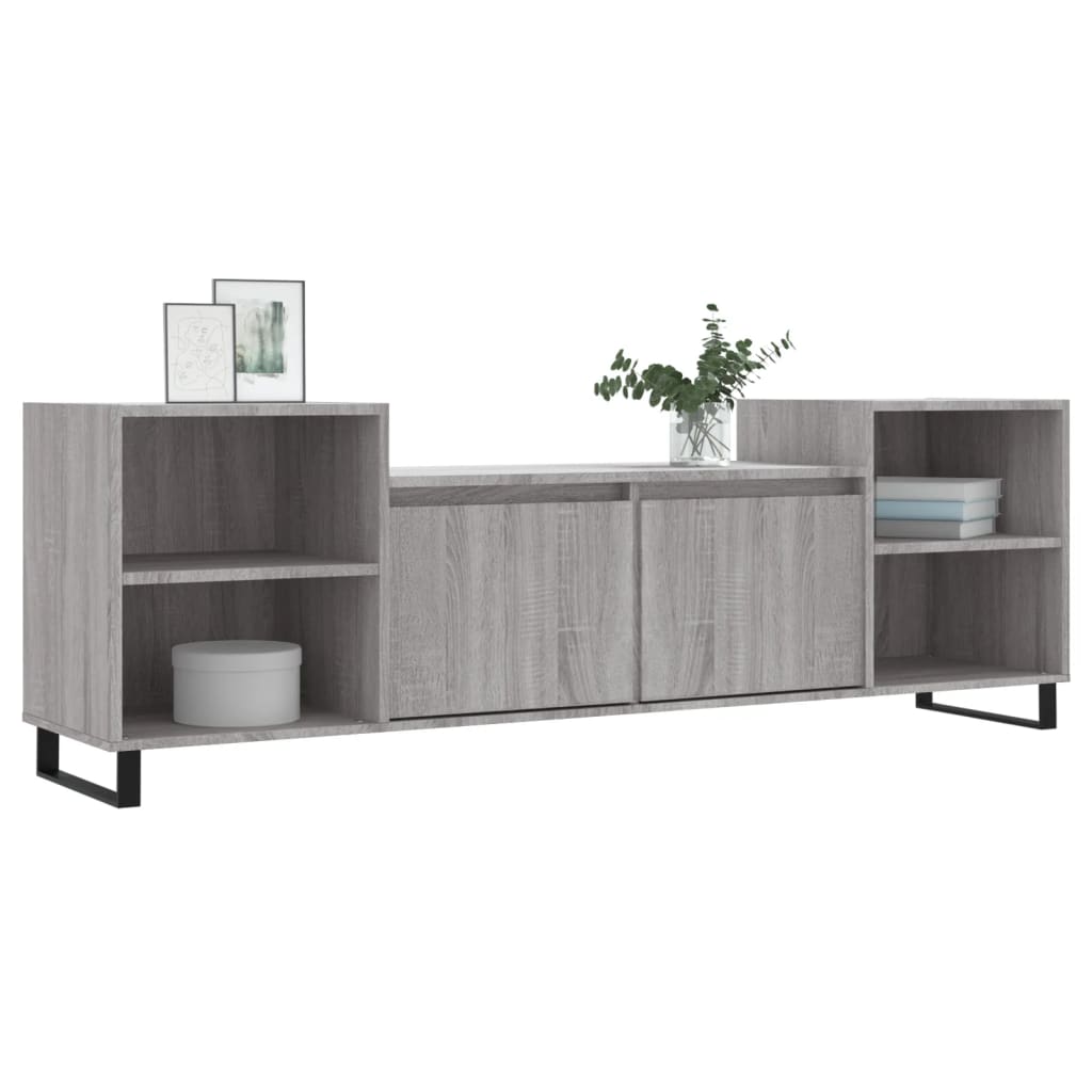 Meuble TV Sonoma gris 160x35x55 cm Bois d'ingénierie