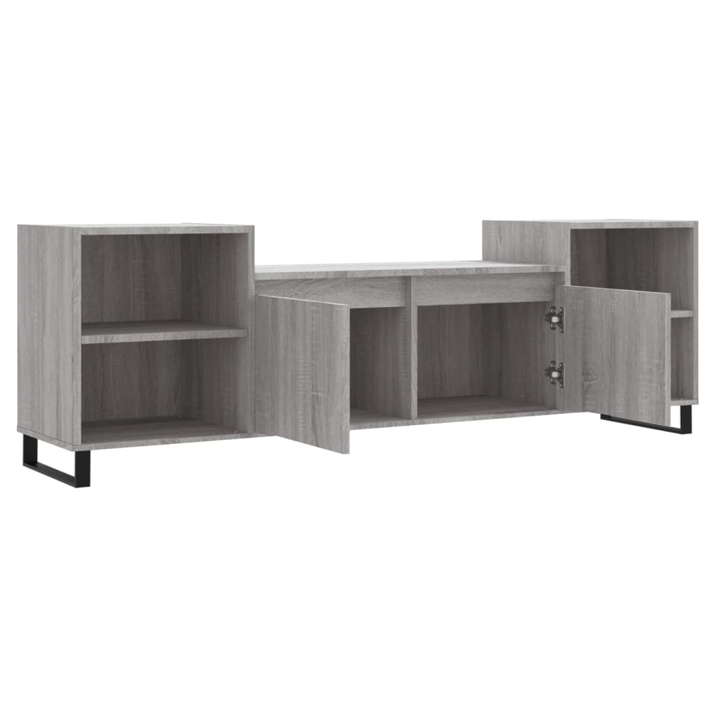 Meuble TV Sonoma gris 160x35x55 cm Bois d'ingénierie