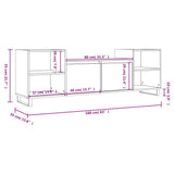 Meuble TV Sonoma gris 160x35x55 cm Bois d'ingénierie