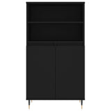 High sideboard Black 60x36x110 cm Engineered wood