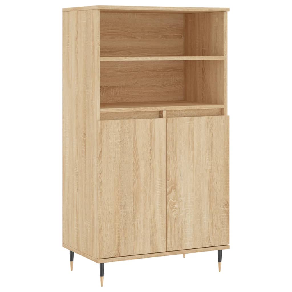 Buffet haut Chêne sonoma 60x36x110 cm Bois d'ingénierie