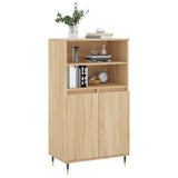 Buffet haut Chêne sonoma 60x36x110 cm Bois d'ingénierie