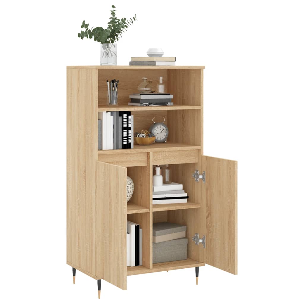 Buffet haut Chêne sonoma 60x36x110 cm Bois d'ingénierie