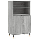 Buffet haut Sonoma gris 60x36x110 cm Bois d'ingénierie